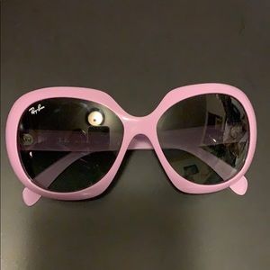 Pink rayban sunglasses